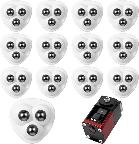 12 Pcs Mini Caster Wheels for Small Kitchen Appliances, Mini Self Adhesive Caster Wheels 360° Swivel Universal for Easy Moving Kitchen Counter Appliance Storage Box Small Furniture Trash Can in Saudi Arabia