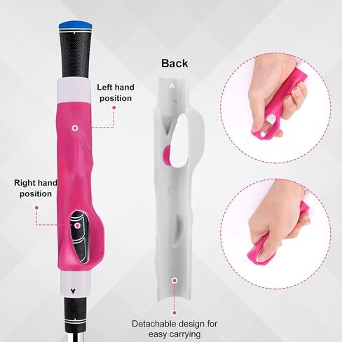 Golf Grip Trainer, Anti-Slip Golf Swing Trainer Practice Aid Accessories for Improving Hand Positioning on Golf Club for Beginner Learn Correct Grip Posture in Saudi Arabia