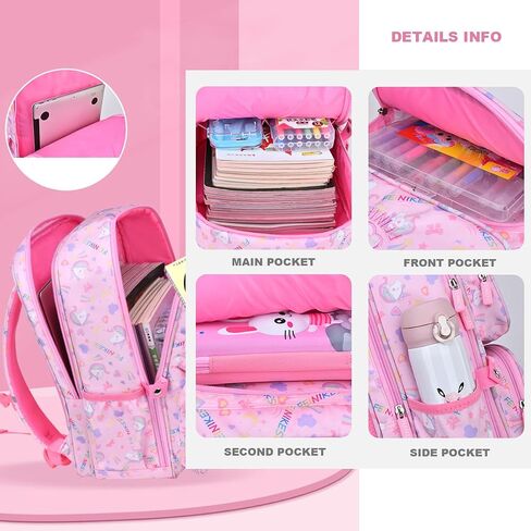 Kids Backpack for Girls School Bags Middle School Primary Over 3 Years Old in Saudi Arabia