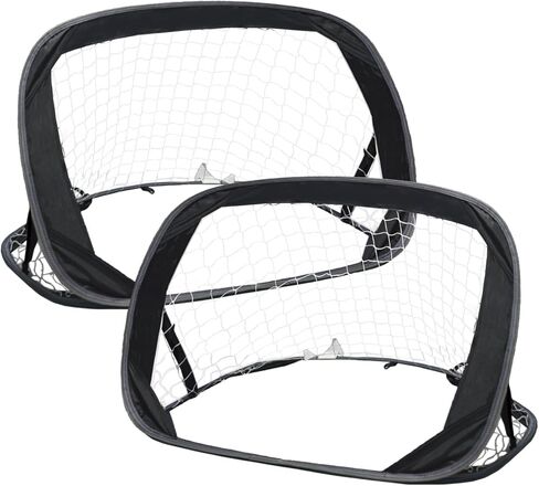 Soccer Goal Net,Pop Up Soccer Goal Set,Pop Up Soccer Goals Net Set of 2,Mini Soccer Goal Net,Indoor Outdoor Backyard Soccer Goal with Carry Bag,Portable Soccer Goal Net in Kuwait