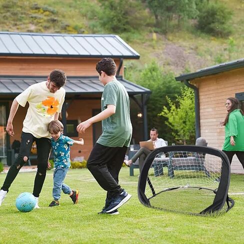 Soccer Goal Net,Pop Up Soccer Goal Set,Pop Up Soccer Goals Net Set of 2,Mini Soccer Goal Net,Indoor Outdoor Backyard Soccer Goal with Carry Bag,Portable Soccer Goal Net in Kuwait