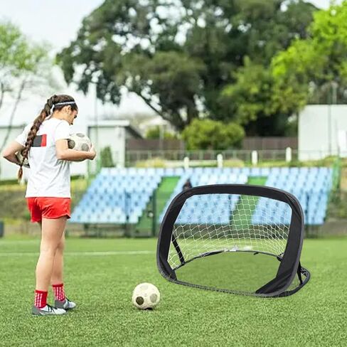 Soccer Goal Net,Pop Up Soccer Goal Set,Pop Up Soccer Goals Net Set of 2,Mini Soccer Goal Net,Indoor Outdoor Backyard Soccer Goal with Carry Bag,Portable Soccer Goal Net in Kuwait