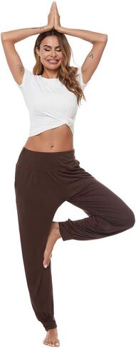AvaCostume Women's Loose Yoga Harem Workout Pants with Pockets in Saudi Arabia
