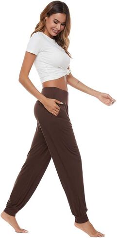 AvaCostume Women's Loose Yoga Harem Workout Pants with Pockets in Saudi Arabia