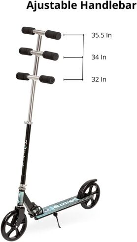 Lux Kick Scooter for Kids Ages 8+ - 8" Urethane Wheels, Anodized Finish Featuring Bold Colors and Graphics, Foldable for Riders up to 220 lbs in Saudi Arabia