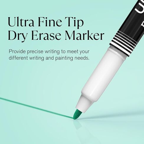 MaxGear Dry Erase Markers, Black Ultra Fine Dry Erase Markers, Black Ultra Fine Tip Dry Erase Markers, Extra Ultra Fine Point Dry Erase Marker, Ultra Fine Tip Marker, Dry Erase Markers Office, 8 Count in Saudi Arabia