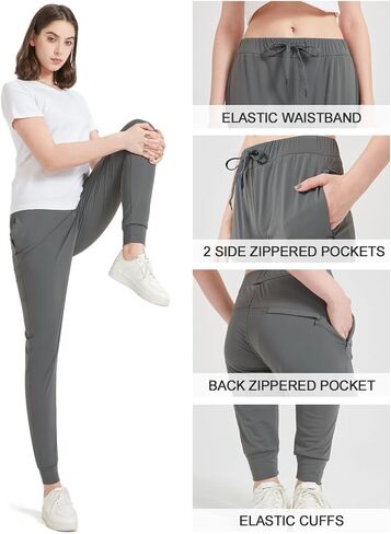 Zylioo 4 طرق للركض طويلة للغاية للنساء طويلات القامة، سراويل يوجا طويلة للنساء 34 36 درزة داخلية، سراويل نسائية طويلة غير رسمية in Kuwait