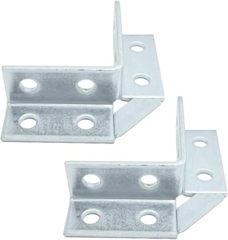 2 Pack Heavy Duty Square Mounting Struct Channel Brackets, L Shape 90 Degree Connector C Channel Fitting for 1/2" Bolt in 1-5/8" Strut Channel in Saudi Arabia