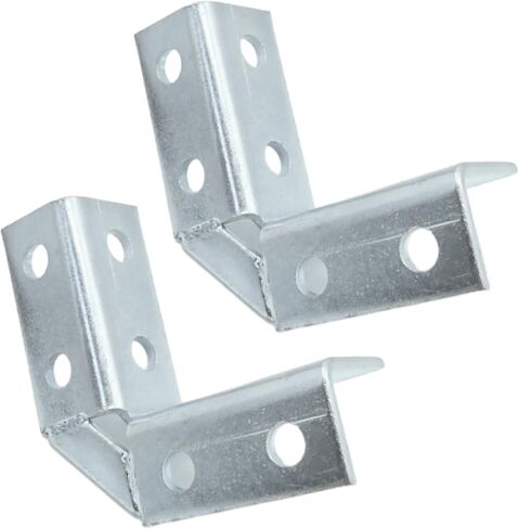 2 Pack Heavy Duty Square Mounting Struct Channel Brackets, L Shape 90 Degree Connector C Channel Fitting for 1/2" Bolt in 1-5/8" Strut Channel in Saudi Arabia