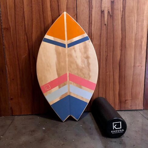 “Mini Surf" Model Balance Board (Medium) Handmade in Mexico from pine plywood, ideal for beginners. Balancing Board to Sculpt & Build Core Stability - Exercise Equipment in Saudi Arabia