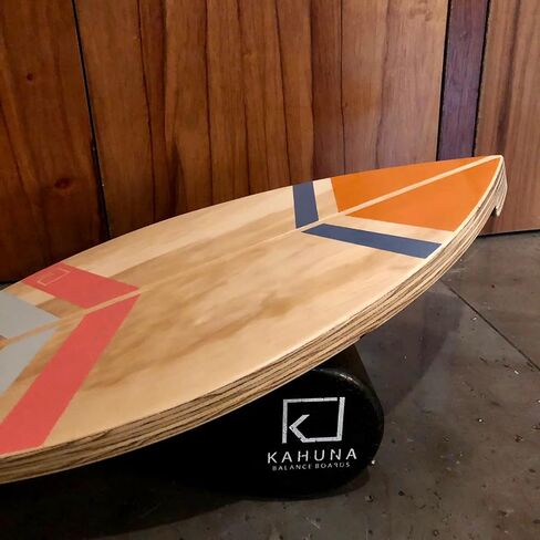 “Mini Surf" Model Balance Board (Medium) Handmade in Mexico from pine plywood, ideal for beginners. Balancing Board to Sculpt & Build Core Stability - Exercise Equipment in Saudi Arabia