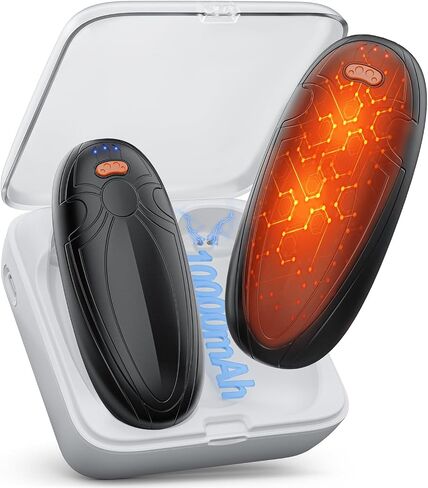 Hand Warmers Rechargeable 2 Pack, 14000mAh Electric Hand Warmers with Charging Case, Reusable USB Pocket Heater for Hunting, Outdoors, Camping, Golf, for Women, Men, Kids in Saudi Arabia