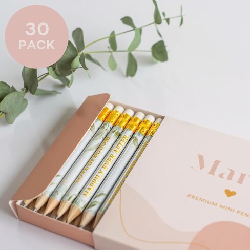 Bridal Shower Pencils for Bridal Shower Games, Mini Pencils, Bridal Shower Game Winner Gifts, Bridal Shower Pens, Small Pencils, Bridal Shower Prizes For Game Winners, Bridal Shower Game Prizes in Saudi Arabia
