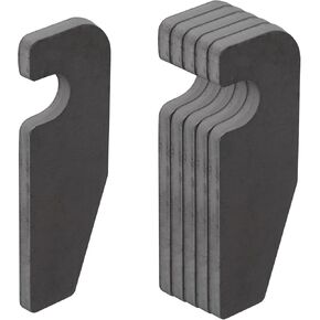 6 Pcs Weld On Plates, Steel Bar Latch Keeper, Gate Catch Strike Plate for Semi Fence Trailer, Thickness 8mm