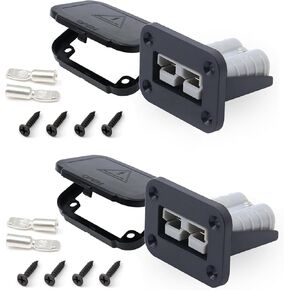 Battery Cable Connector Plug 50A Battery Quick Disconnect Connector Wire Gauge 10AWG Used for Connecting to Automobiles,Diggers Digs,Heavy Trucks,air conditioners.(3 Way Ads 50cm)