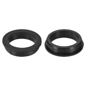 uxcell 2Pcs Rubber Grommets 2-3/8"(60mm) Drill Hole, 1-15/16"(49mm) ID Hole Top Hat Grommet Black Silicone Rubber Hole Plug Gasket for Wiring, Automotive