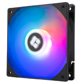 TL-C12RB-S V2 CPU Fan Case Cooler PWM Fan, 4pin PWM Connector Computer Fan with ARGB Aperture, 1500RPM Speed PC Cooling Reverse Fan(120mm,Black)