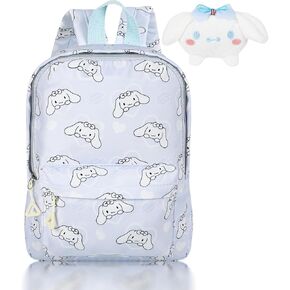 Cinnamoro Backpack - 15 Inch Cute Dog Shoulder Backpack Cartoon Waterproof Wearable Backpack for School Traveling Camping Birthday Thanksgiving Christmas Gifts for Kids Girls Boys