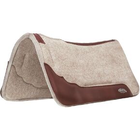 Weaver Leather Synergy Contoured EVA Sport Foam All Natural 100% Wool Felt Saddle Pad