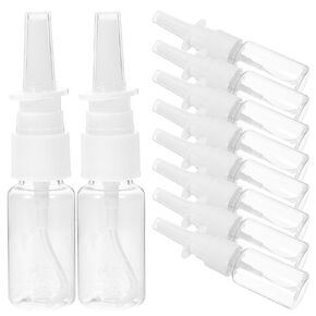 iplusmile 15ML Empty Plastic Nasal Spray Bottles- Pump Sprayer- Mist Nose Spray -Refillable Bottle For Saline Water Wash Applications Pack of 20