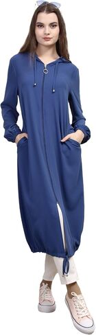 Hoodies for Women Long Sweatshirts | Full Zip Up Hoodie Jacket Womens Fleece Sweatshirt Hooded Cardigan in Saudi Arabia