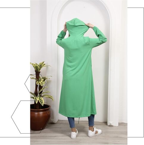 Hoodies for Women Long Sweatshirts | Full Zip Up Hoodie Jacket Womens Fleece Sweatshirt Hooded Cardigan in Saudi Arabia
