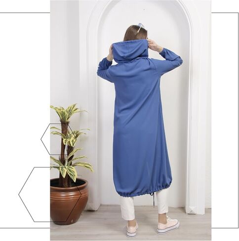 Hoodies for Women Long Sweatshirts | Full Zip Up Hoodie Jacket Womens Fleece Sweatshirt Hooded Cardigan in Saudi Arabia