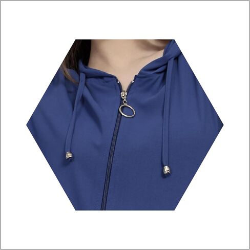 Hoodies for Women Long Sweatshirts | Full Zip Up Hoodie Jacket Womens Fleece Sweatshirt Hooded Cardigan in Saudi Arabia