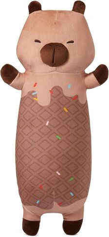 MINISO Long Cat Plush Pillow Kitten Body Pillow Stuffed Animals Soft Throw Sleeping Pillow Kawaii Cuddle Cartoon Stuffed Plush Toy for Kids Boys Girls, 28" in Kuwait