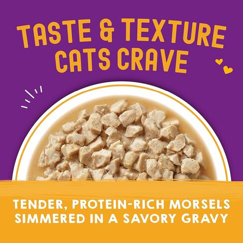 Stella & Chewy’s Carnivore Cravings Morsels & Gravy Chicken & Salmon Recipe Wet Cat Food Pouches – (2.8 Ounce Pouch, Case of 12) in Kuwait