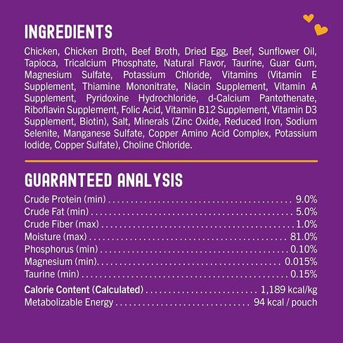 Stella & Chewy’s Carnivore Cravings Morsels & Gravy Chicken & Salmon Recipe Wet Cat Food Pouches – (2.8 Ounce Pouch, Case of 12) in Kuwait