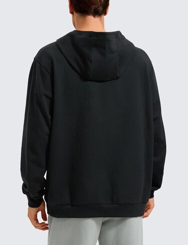 CRZ YOGA Mens Fleece Hoodies Basic Casual Hooded Sweatshirts Long Sleeve Pullover Workout Hoodie Tops with Pocket in Saudi Arabia