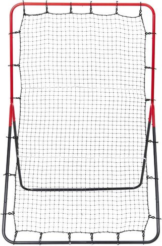 VEVOR شبكة البيسبول والكرة اللينة، عش البيسبول PitchBack، البيسبول ثلاثي الاتجاهات، شبكة Softball Pitchback، مدرب ميداني، شبكة ارتداد خلفية للتدريب على اللعب/الرمي in Saudi Arabia