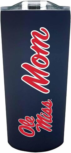 Campus Colors NCAA Stainless Steel Travel Tumbler for Mom - 18 oz - Double Walled Insulated Drinkware (Ole Miss Rebels - Navy, 18oz) in Saudi Arabia