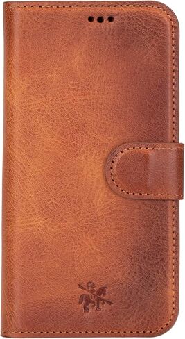 محفظة Venito لهاتف iPhone 15 Pro Max مع حامل بطاقات وحجب RFID، حافظة هاتف جلدية، غطاء هاتف قابل للفصل بإغلاق مغناطيسي 6.7 بوصة، بني عتيق in Kuwait