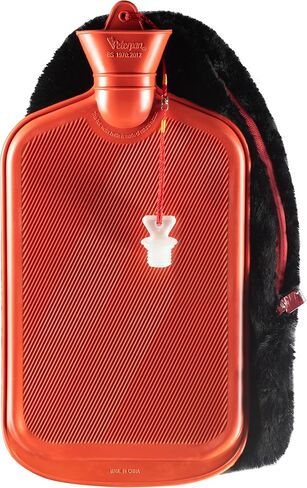 Peterpan Rubber Hot Water Bottle with Cover, Size: XXX-Large, Hot Water Bottles for Pain Relief, BPA & PVC Free, 100 Fl Oz Capacity, Original, Red Zipper in Saudi Arabia