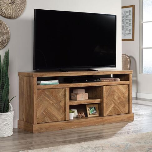 Sauder Cannery Bridge Credenza, L: 59.76" x W: 16.54" x H: 26.89", Mystic Oak Finish in Saudi Arabia