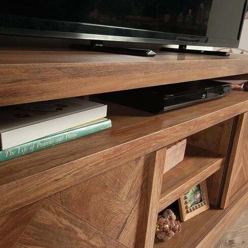 Sauder Cannery Bridge Credenza, L: 59.76" x W: 16.54" x H: 26.89", Mystic Oak Finish in Saudi Arabia