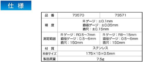 Shinwa Sokutei Radius Scale A-1 R0.5-7 73570 in Saudi Arabia