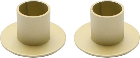 2 Pcs Gold Iron Candle Holder for Taper Candles, Wedding, Dinning, Party Decoration (Gold) in Kuwait