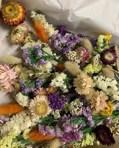 Dried Organic Wildflower DIY Craft kit with preserved wildflowers and twine to create your own bouquet, jewelry, soap making, epoxy use,etc. in Saudi Arabia