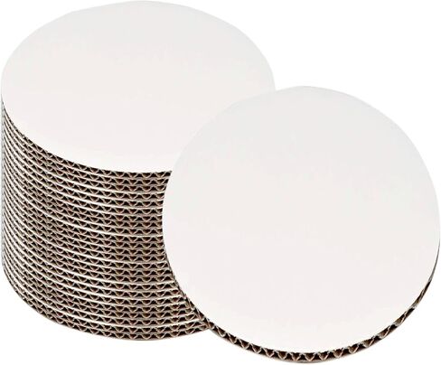 25pcs White Cake Boards 8 inch Round Disposable Cake Circle Plate Waterproof and Oil-proof Cake Boards Sturdy Cake Trays for Cake DIY Bread Dessert and Crafts Display (8 Inch-pack of 25) in Saudi Arabia