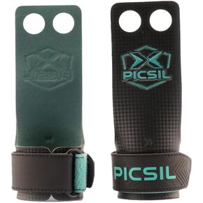 PICSIL Falcon Grips, Tough & Resistant Workout Grips, Hand Grips for Weightlifting & Gymnastics, Made of Soft, Breathable Carbon Fabric, Blocks Rips, Calluses, & Blisters, Unisex