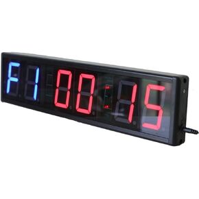 Ledgital Large Interval Gym Clock for Workouts Size 20x4.7in. Operated by Remote Control