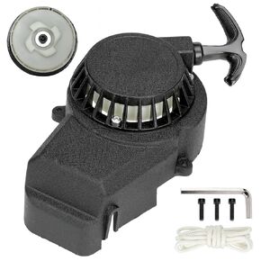 FVRITO Pull Start Assembly Recoil Starter for SYX Moto 50cc Dirt Bike SSR X-pro Coolster Apollo 47cc 49cc 2 Stroke Engine Mini Kids Pit Pocket Chinese ATV Quad 4 Wheeler Go Kart Parts with Pull Cord