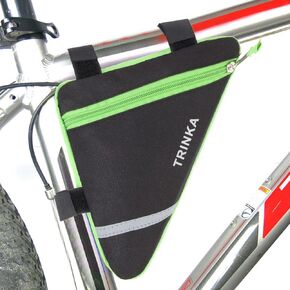 MOOCY Bike Frame Bag，Bike Storage Bag Bicycle Frame Pouch Bag for MTB Road Bike Cycling Bike Accessories (Green)