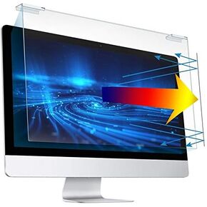 Blue Light Screen Protector for 23, 23.6, 23.8, 24 Inch Diagonal LED PC Monitor, Scratch-Resistant Computer Screen Blue Light Blocker, Blue Light Filter Hanging Type, 2 Pack (W 21.3" x H 13.4")