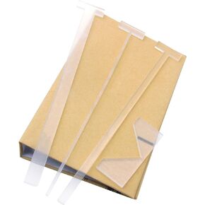 KIBEH 4 Pack Book Cover Guide, Transparent Acrylic Book Binding Kits, Bookbinding Cover Tool for Album, Journal, Planner, Making Book Covers