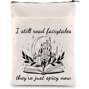 MAOFAED Smut Book Sleeve Spicy Book Reader Gift Bookish Book Cover Dark Romance Spicy Booktok Gift Bibliophile Book Zipper Pouch (Spicy Now booksl)