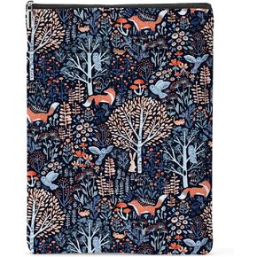 Book Sleeve Book Protector Book Pouch Book Lovers Gifts Bookish Gifts Book Cover with Zipper for Hardcover Paperback Washable Floral Cat Printed Gift Bag for Women Teacher Reader, BookCover